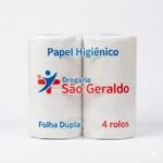 Papel Higiênico Drogaria São Geraldo Folha Dupla 4 rolos